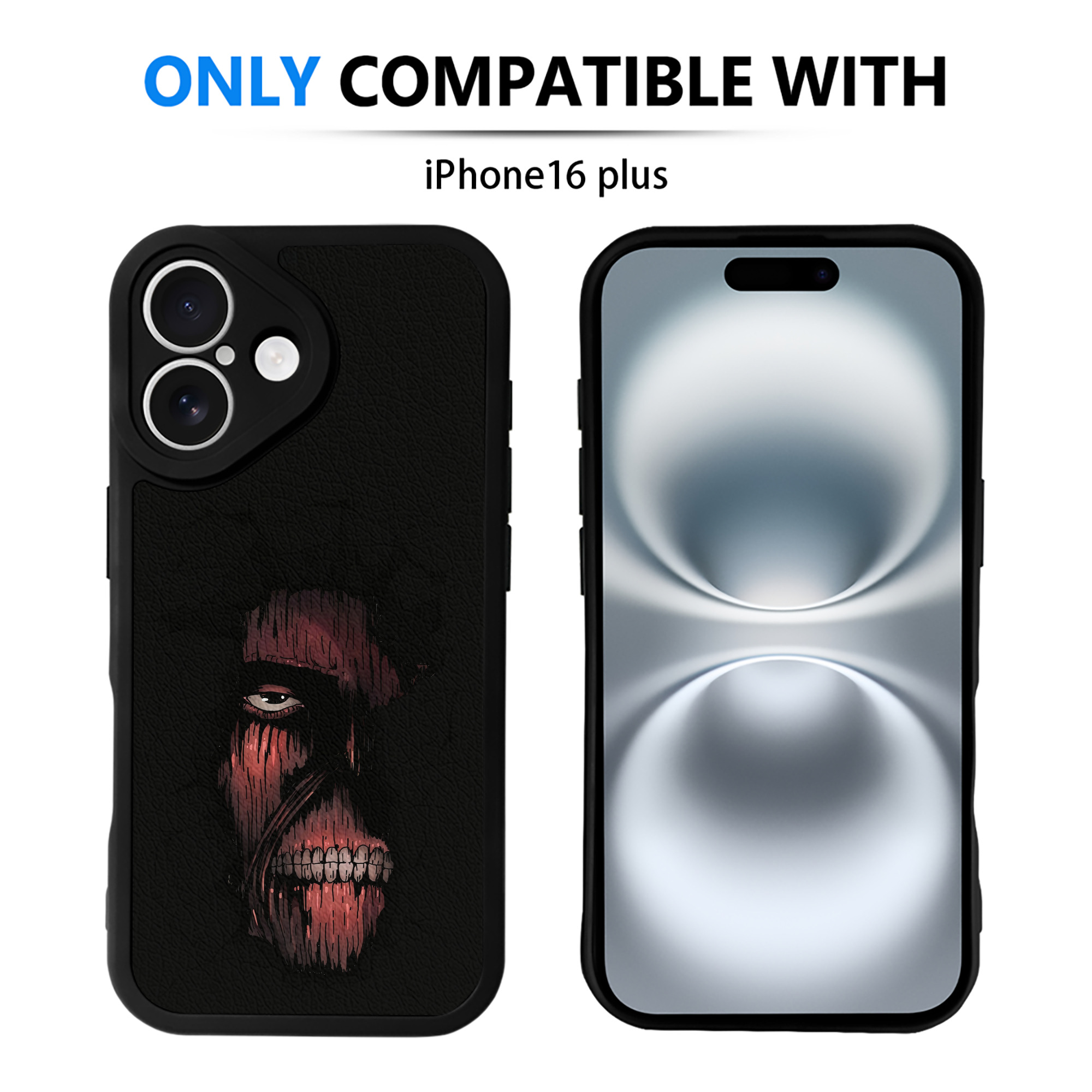（画像用） 進撃の巨人 Attack on Titan 【iPhone 16シリーズ対応】シリコンスマホケース（レザー調） 材質：シリコン